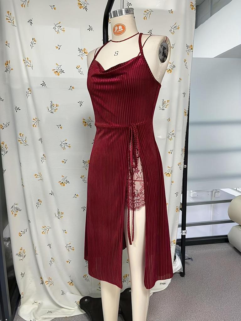 Elegant Lace Camisole Summer Nightgown - Sexy, Slimming, and Comfortable