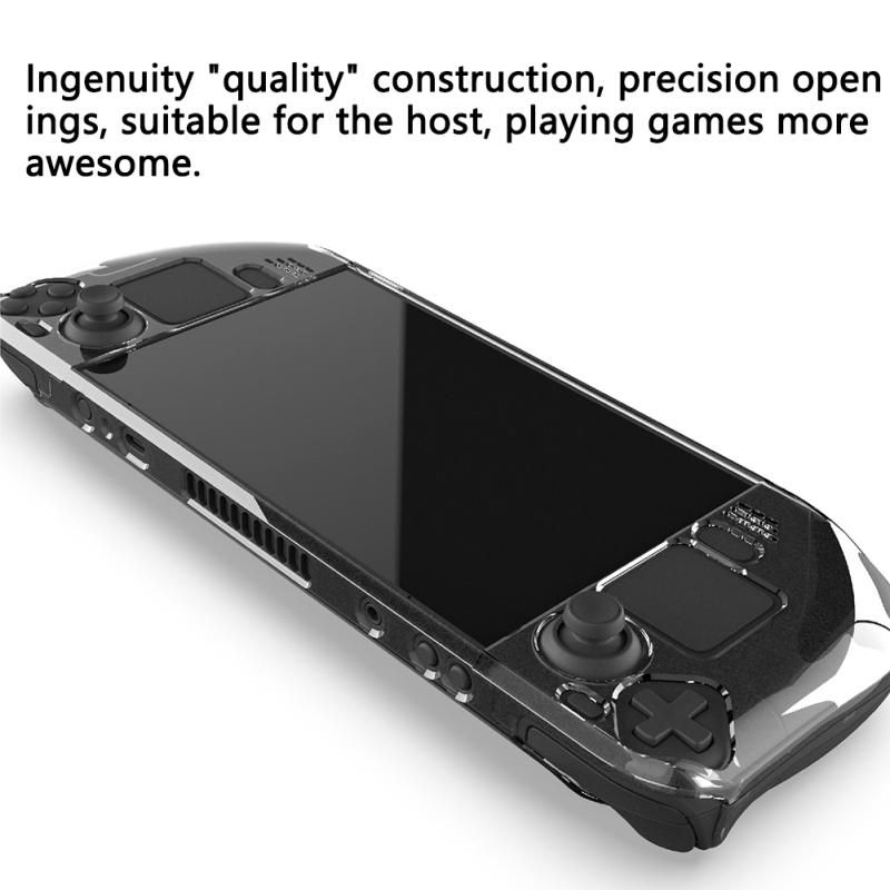 Split Crystal Protective Case Transparent Gamepad Cover Console Hard Shell Compatible For Steam Deck