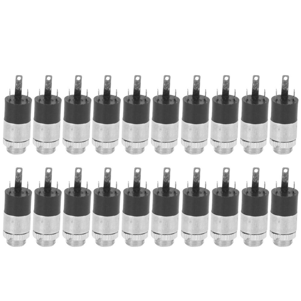 

20 Pcs with Screw Nut Headphone Female Socket 3.5mm Earphone Socket Home Appliances