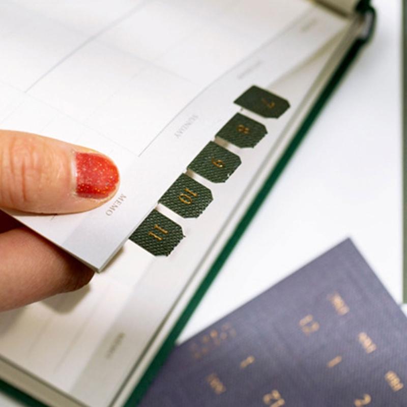 10 Sheets Adhesive Monthly Planner Tabs Monthly Plan Stickers Index Sticker Decorative Calendar Adhesive Index