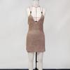 Summer Knitting Beach Dress Backless Tied Up Swimsuit Cover Up Lightweight Fabric For Women’s PoolFashion