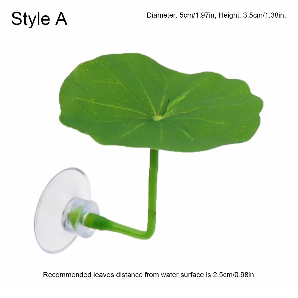 Plastic Betta Fish Rest Leaf Simulated Lotus Leaves/Artificial Leaf Suction Cup Fish Spawning Ornamental Plant