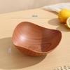 Wood Grain Irregular Salad Bowl