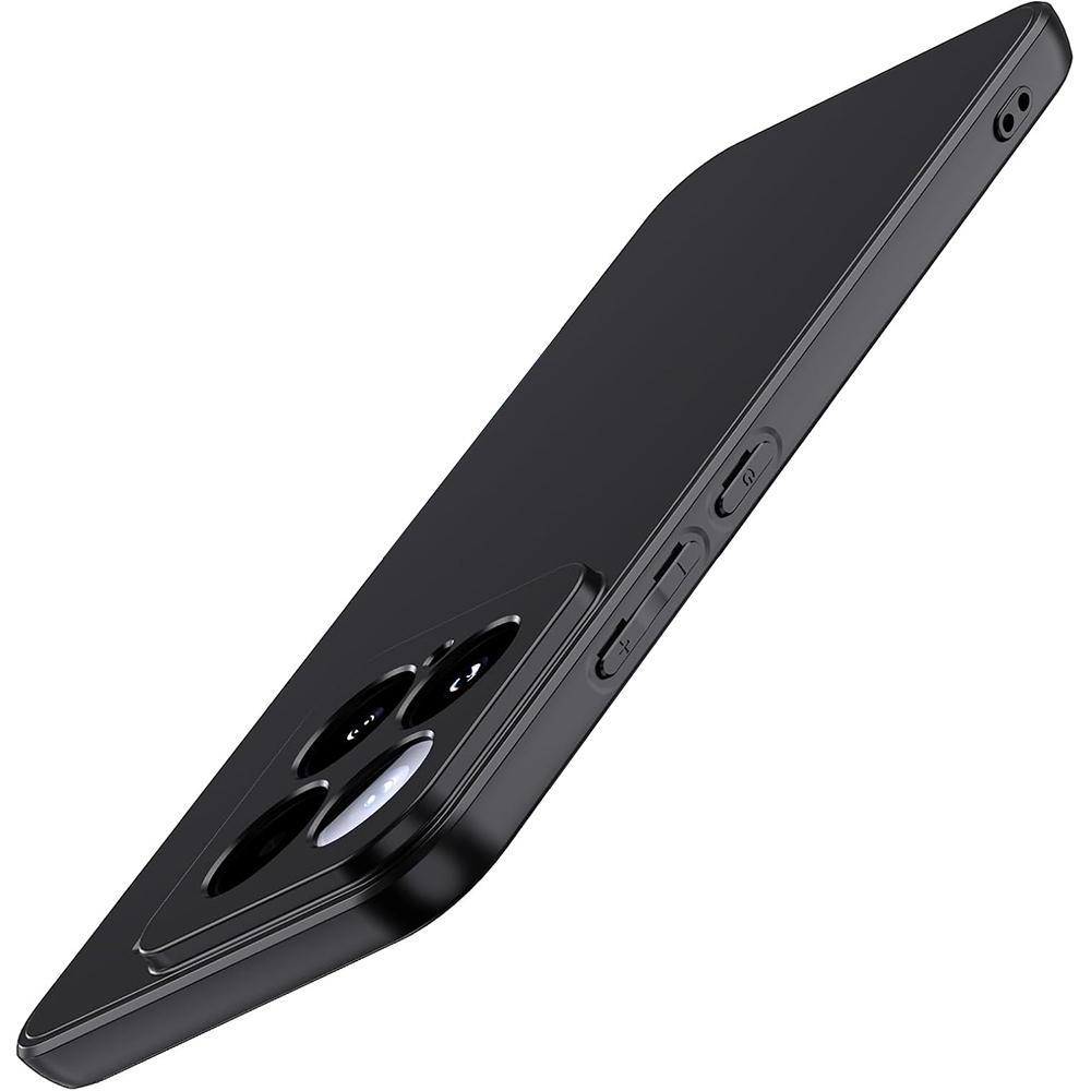 Square Matte Silicone Soft Case For Xiaomi Mi 1 14 14T 13 13T 12 12X 12T 12S Pro Ultra Lite Solid Black Thin Cover Shell