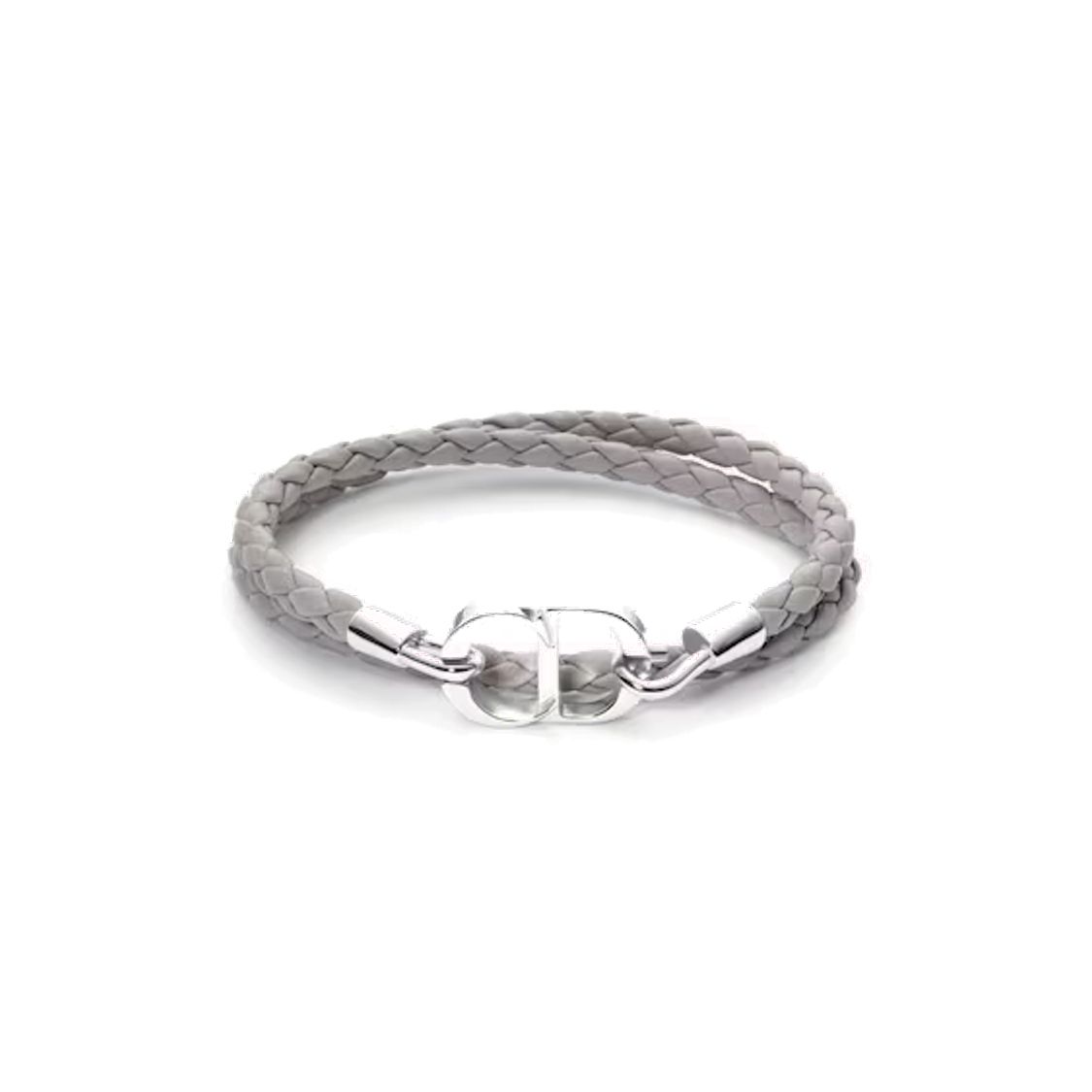 Dior CD Icon Woven Leather Bracelet