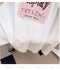 Women's Plus Size V-Neck Loose Fit Mid-Length Short-Sleeve T-Shirt (200/300/350 Jin)