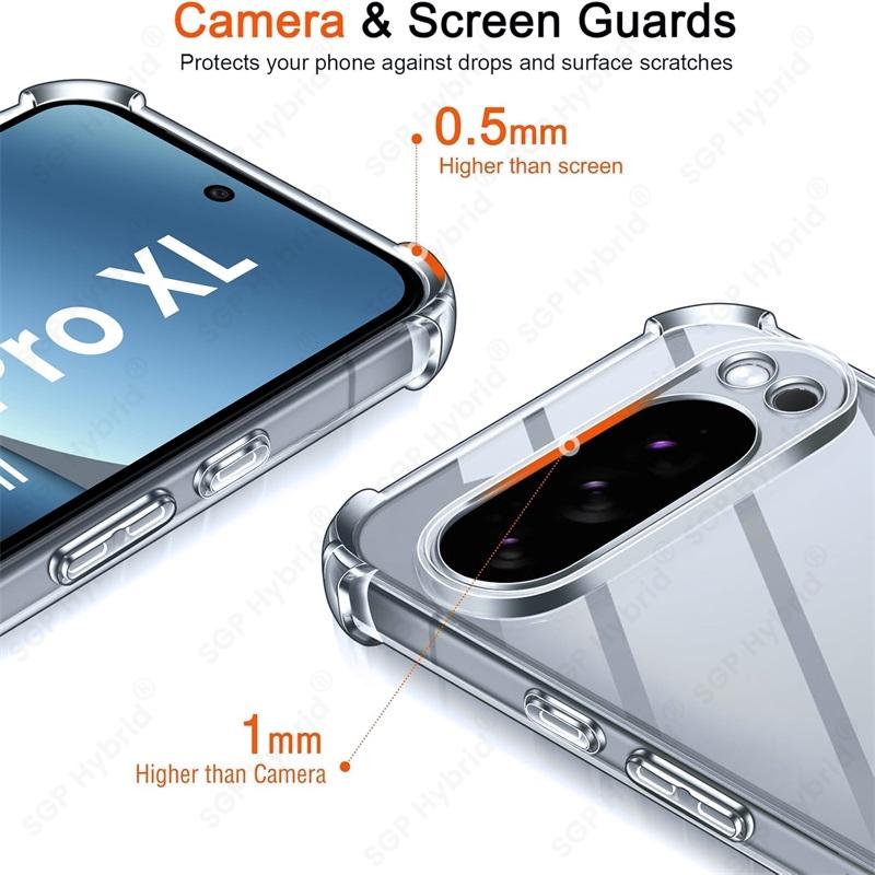 Silicone Soft Ultra Thin Case For Google Pixel 10 Pro XL 5G Clear Shell Transparent Back Cover On Pixe10 Pixle 10 ProXL 10ProXL