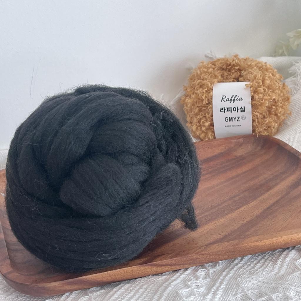 250g/ball Ultra Thick Icelandic Yarn Cotton Candy Imitation Wool Yarn Handmade DIY Weaving Tapestry Bedroom Decoration Material