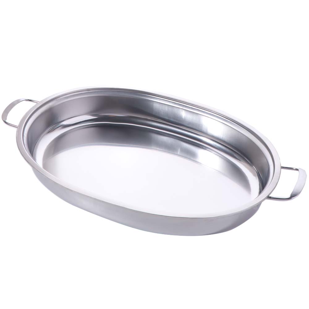 Stainless Steel Barbecue Grill Pan Deepened Fish Steamer Multipurpose Hot Pot  Commercial