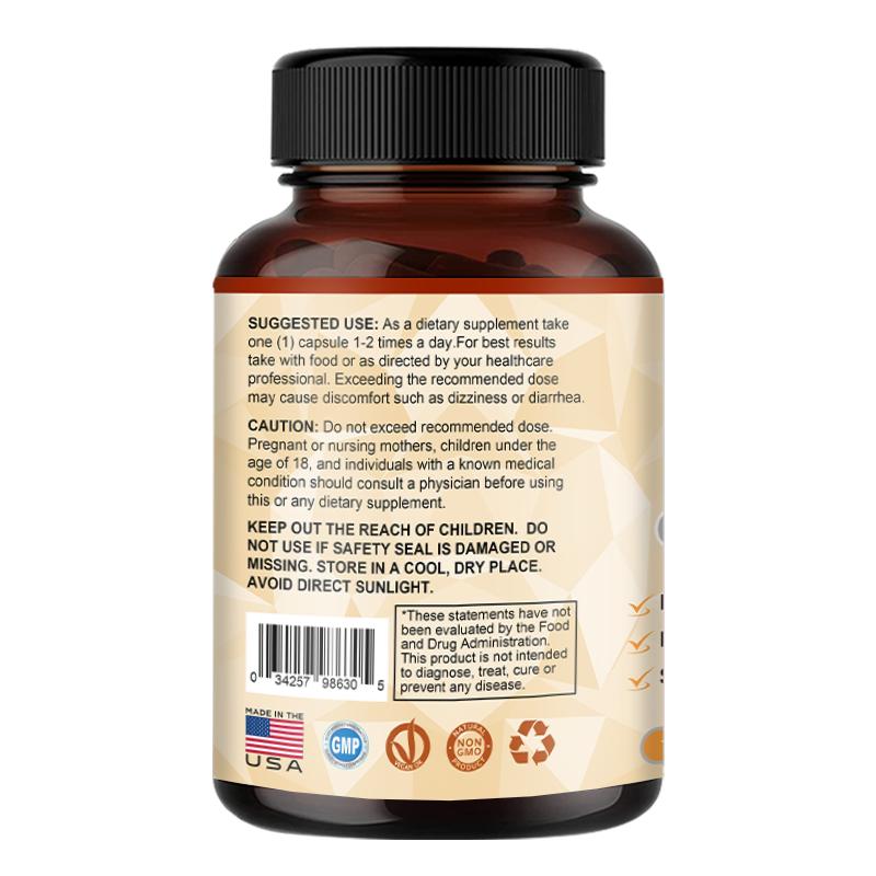 Bunkell Turmeric Ginger Capsules, 1950mg, 95% Curcuminoids with BioPerine, 120 Caps