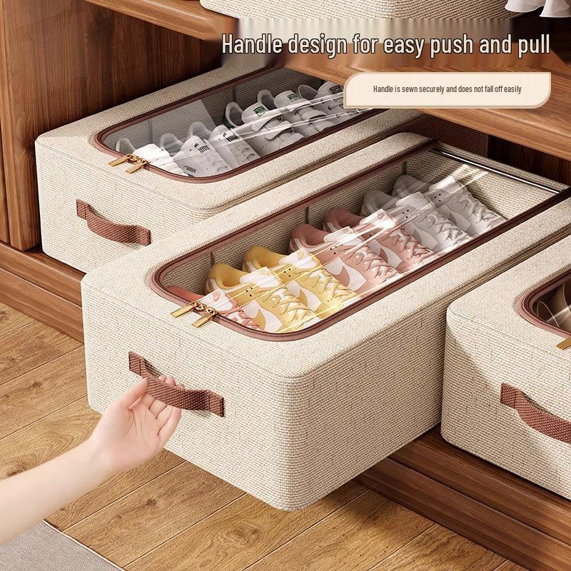 Tianshan Odporny na wilgoć i kurz Organizer do przechowywania butów z bawełny i lnu.