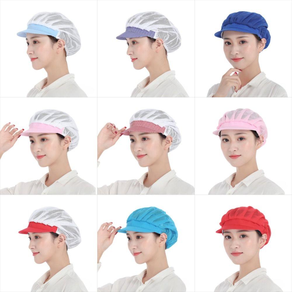 Hygienic Design Chef Hat Smoke-Proof Dustproof Feature Kitchen Work Hat Oil-Resistant Hairfall Prevention Dust-Proof Net Cap