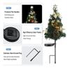 2PCS Solar Weihnachtsbaum Lichter Im Freien Wasserdichte LED Garten Garten Rasen Landschaft Festliche Dekorative Boden Lichter