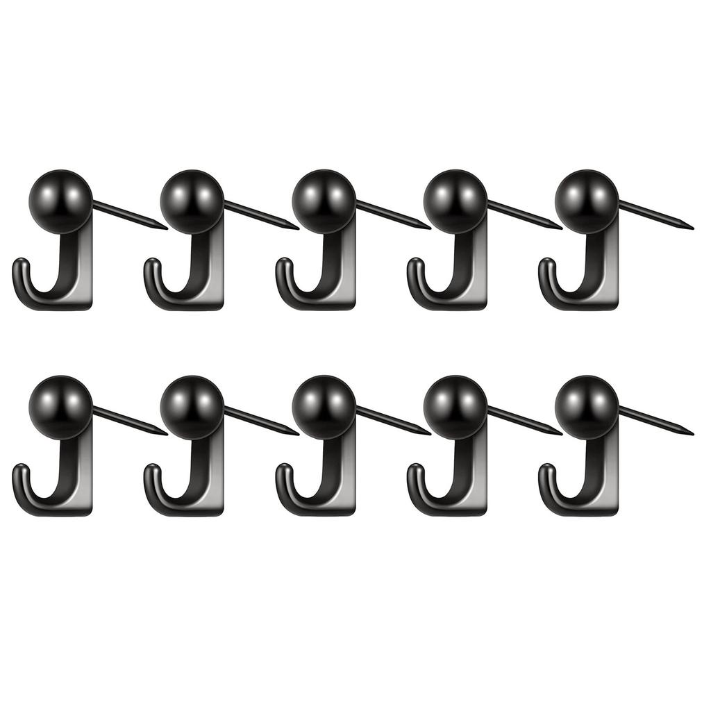 Pack Of 10 Zinc Alloy Wall Hook For Soft Corkboard Rustproof Push Pins Hangers Space Saving Home Office Decoration