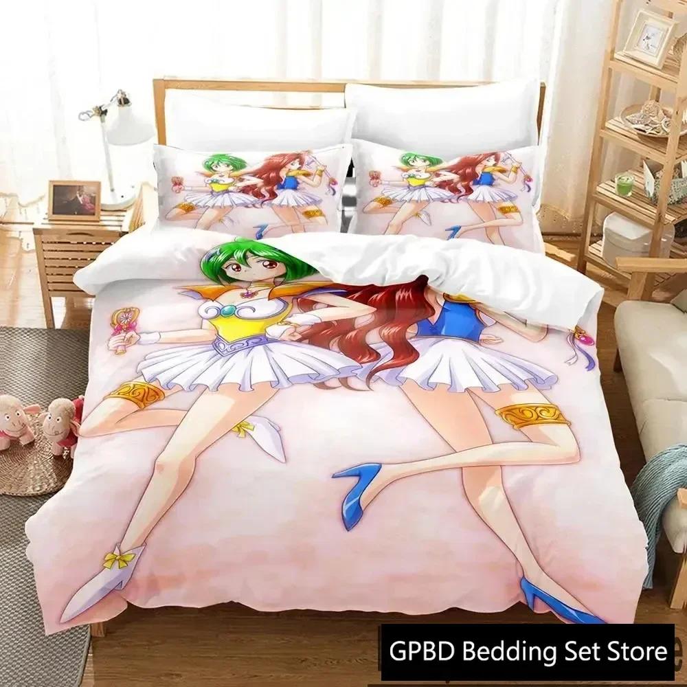 Comforter 3D Print Anime Wedding Peach Bedding Set Bedroom Soft Modern S Comefortable Kids And