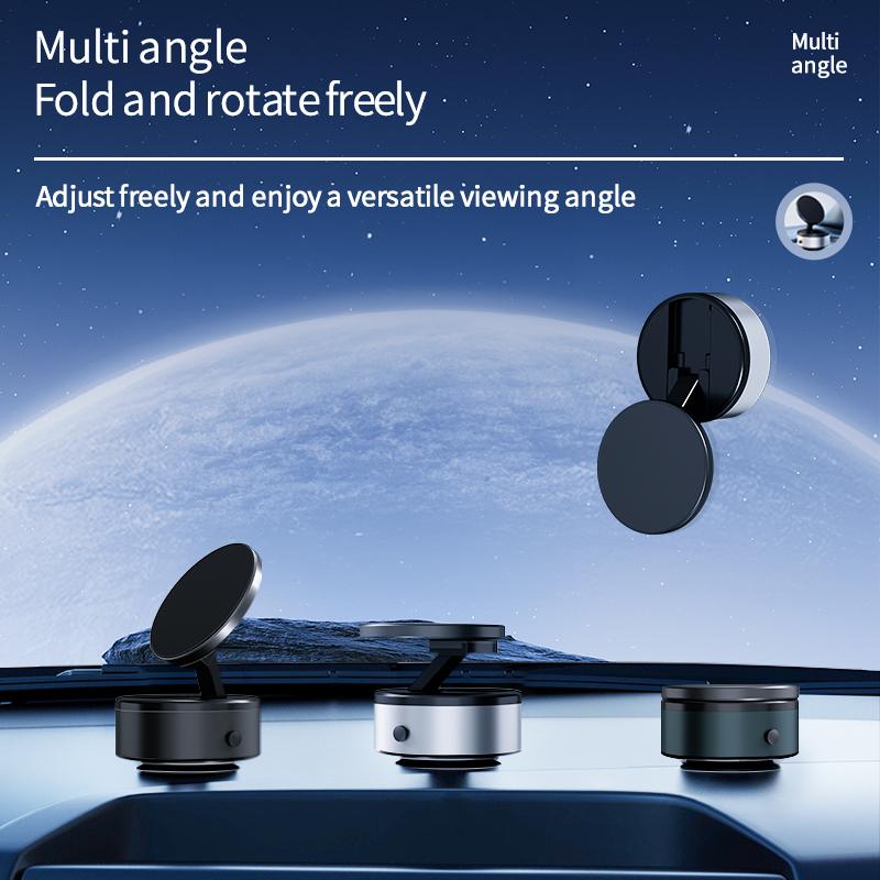 Magnetic Vacuum Suction Cup Phone Holder Universal Car Mount Foldable Bracket Car Interior Accessories for IPhone Android