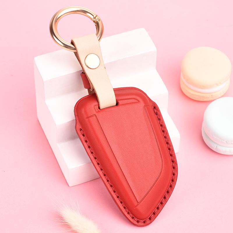 Leather Car Key Case For For Bmw 5 Series 520Li New 3 Series X1X3X5X7 7 Series High Grade Leather Case