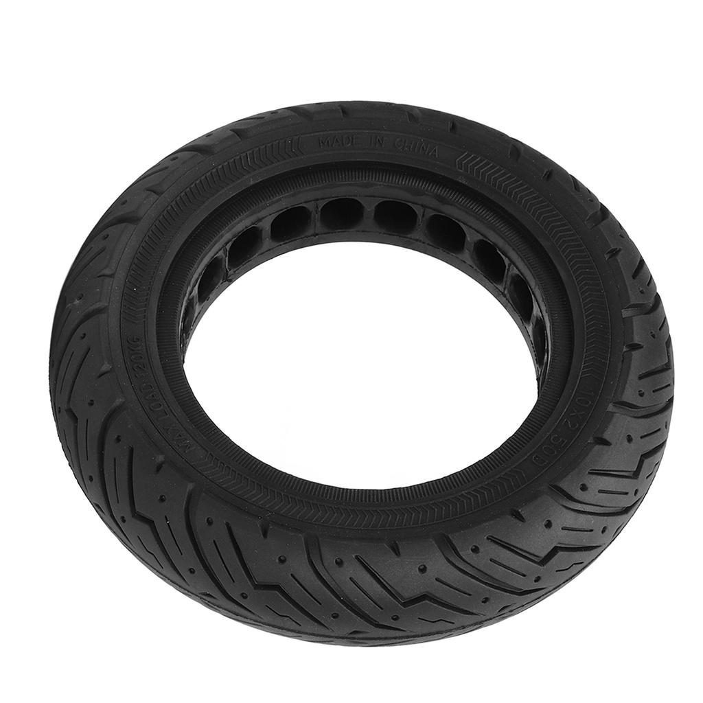 10X2.50 Electric Scooter Solid Tire Rubber Anti Slip Explosion Proof D Slot Honeycomb Solid Tire for Replacement