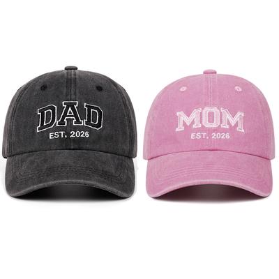 Mama Papa Vintage Wasmiddel Letter Borduurwerk Baseballpet Dames Heren Buiten Sportevenement Casual Eendenpet
