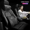 DCLLR1 Leather Car Headrest Lumbar Pillow Neck Gap Filler Pillow For Alfa Romeo Giulietta Mito 159 Giulia Stelvio 156 147 Tonale Brera
