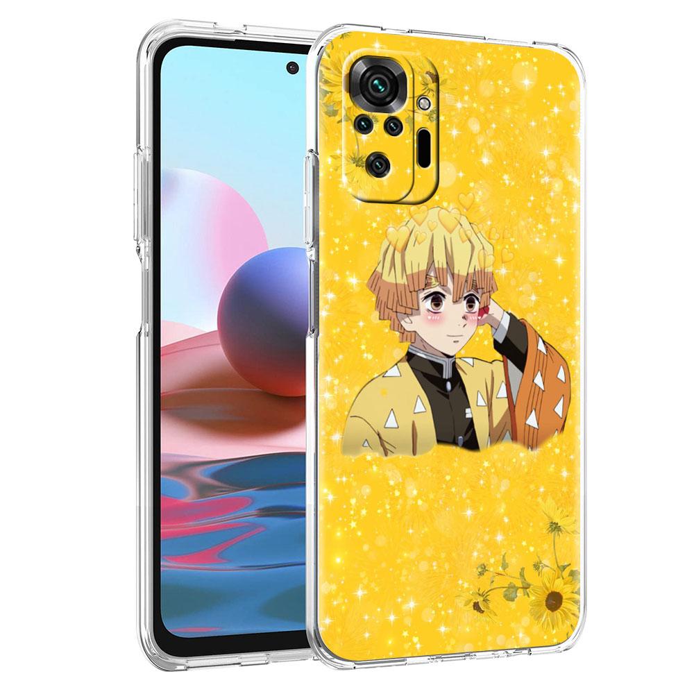 Anime Demon Slayer Weiche Klarsichthülle Für Xiaomi Redmi Note 10 9 8 Pro 9S 10S 8T 9A 9C K40 7 9T 8A Stoßfeste Silikon-Handyhülle