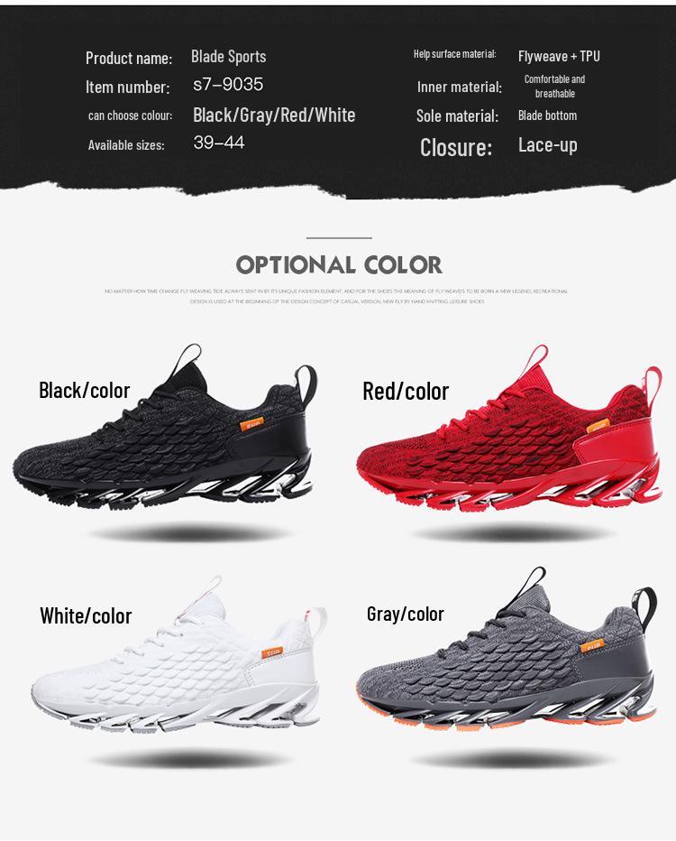 Blade 2023 Men's White Summer Sneakers - Casual Plus Size Comfort Travel Shoes