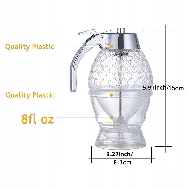Honey Dispenser Honey Syrup Chocolate Dispenser Plastic 240Ml 15Cm