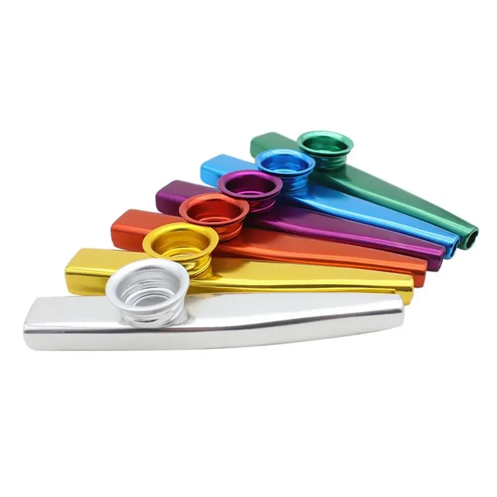 Metal Kazoos Lightweight Kazoo W/ Case Flute Lightweight Harmonica Mouth Flute For Guitar Instrument Ukulele Lovers Instrument