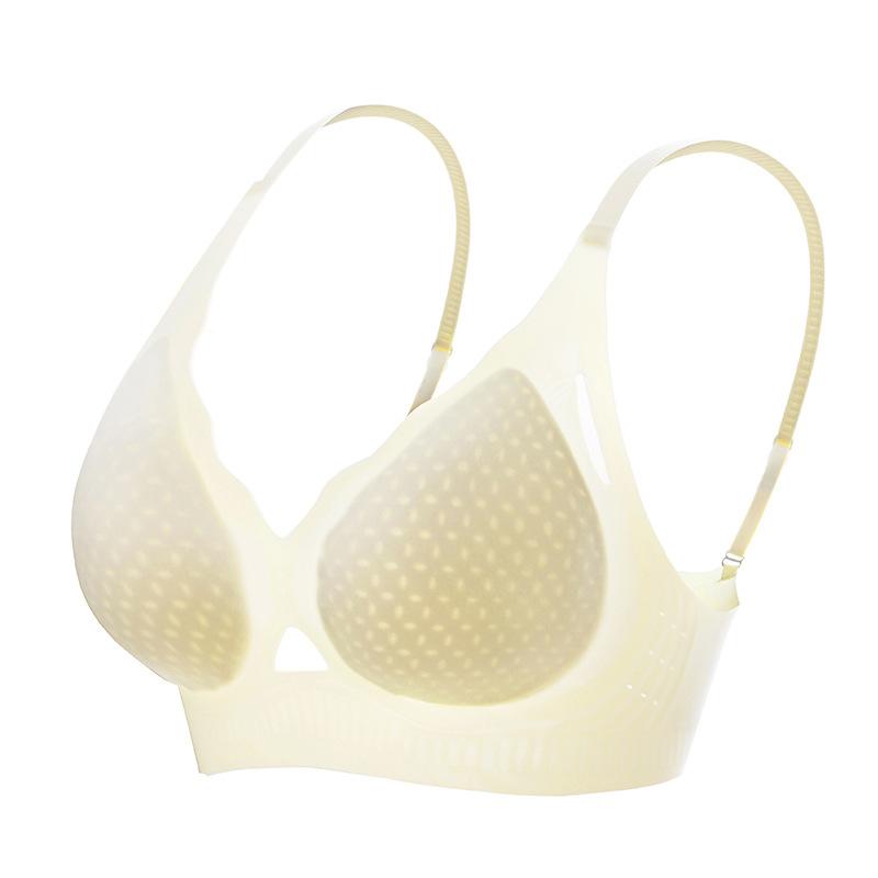 [Light] New Ice Silk Seamless Summer Thin Steel Rimless Bra Cool Bra