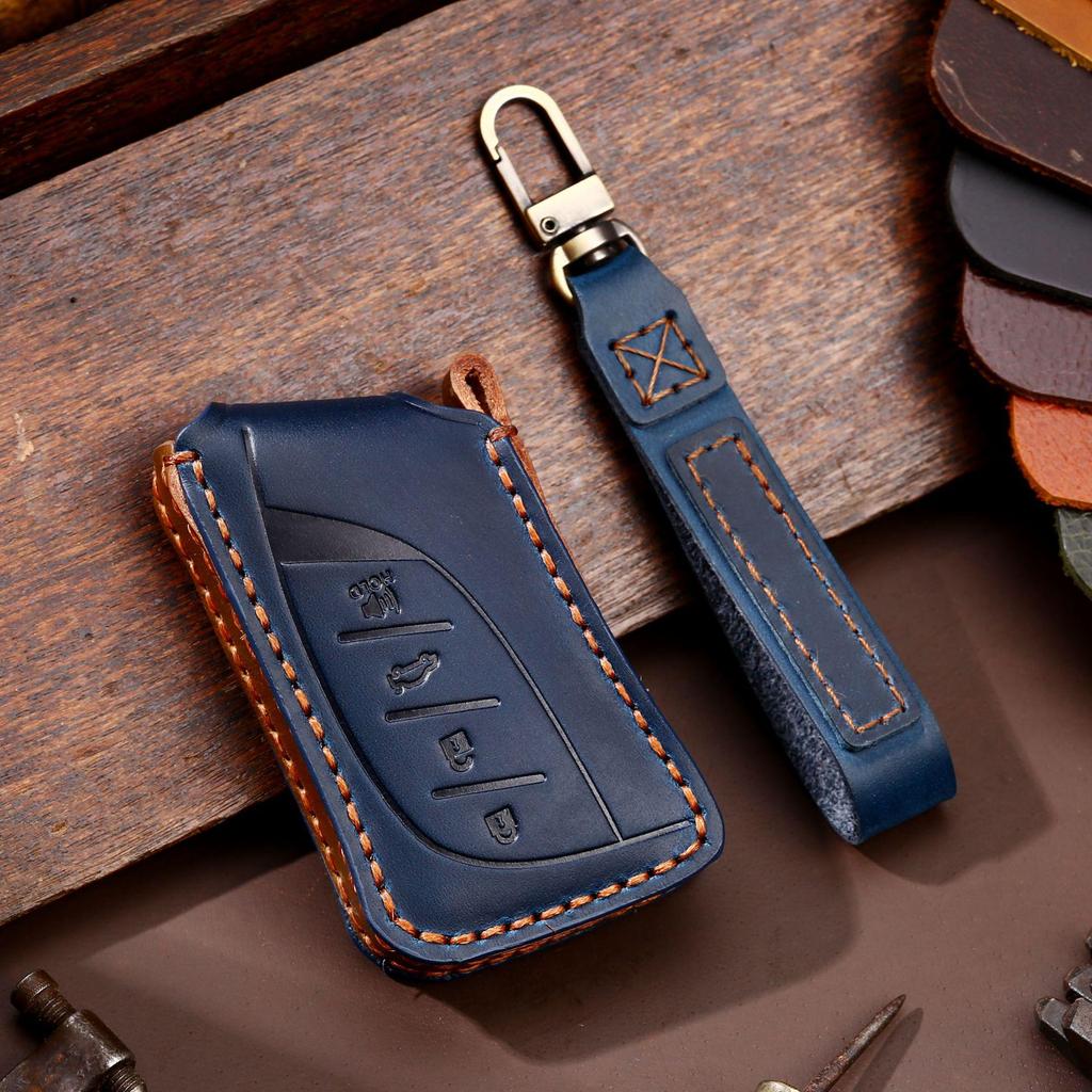 Handmade Genuine Leather Car Key Cover for Lexus