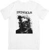 Maglietta in Cotone di Qualità Stone Sour Music per Uomo Donna Bianca.