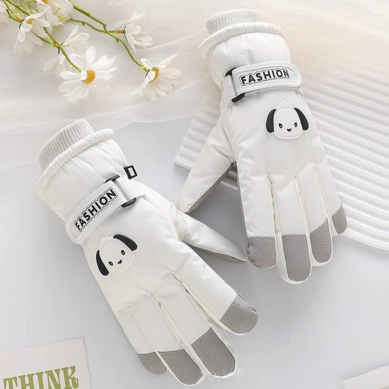 

Women s Winter Touchscreen Cycling Gloves - Waterproof, Windproof, Fleece-Lined, Cold-Proof, Five-Finger Warm Riding Protection.