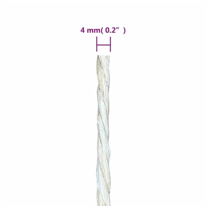 VidaXL Corde 100 % Sisal 4 Mm 250 M 155010