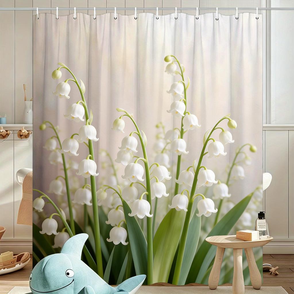 Vibrant Sunflower Field Waterproof Shower Curtain for Bright Bathroom Decor
