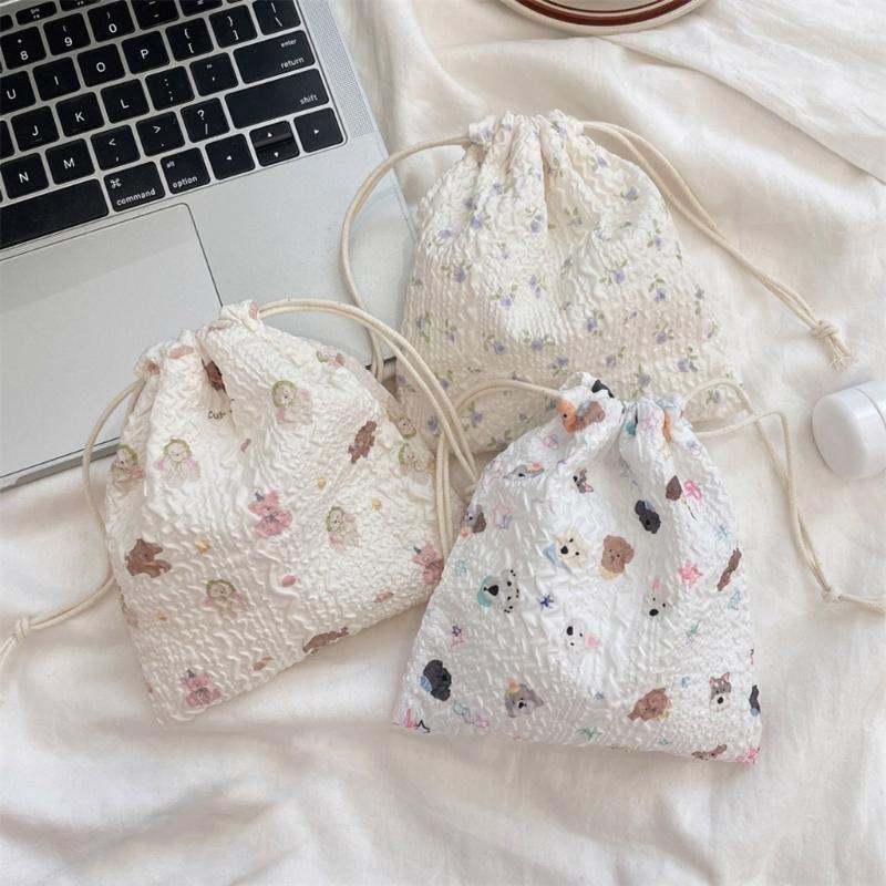 Wiederverwendbarer Polyester-Kordelzugbeutel Aufbewahrung Organisiert Für Beauty-Tools Schmuck Praktische Reise-Accessoires Beutel