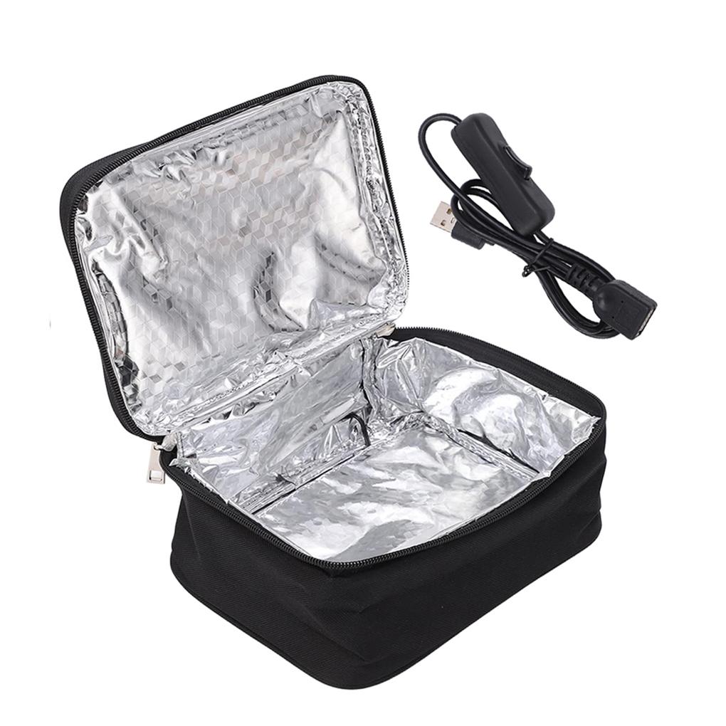 Cloth Mini Portable Food Warmer Lunch Box Electric Lunch Box Warmer Food Warmer Aluminum Film Liner