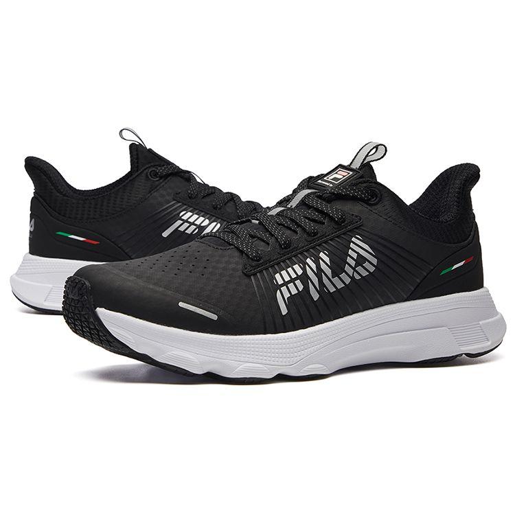 Fila Comfortable Fabric Shock Absorbing Non-Slip Durable Low-Top Shoes Women Sneakers Black A12W042211FBK