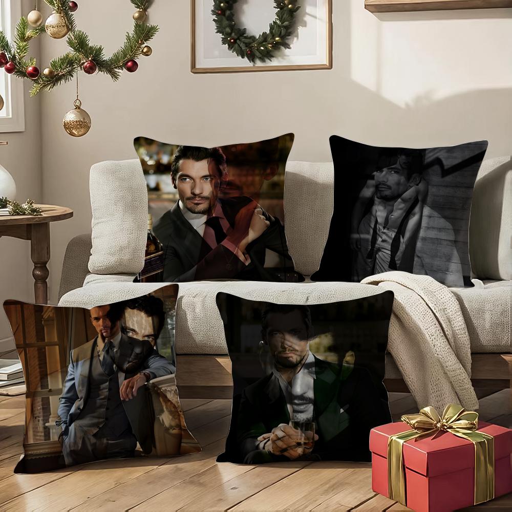 David Gandy Cushion Cover Pattern Printed Pillowcase For Living Room Sofa Cushion Cover & Bedroom Decor