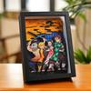 Anime Umgebung Chara Figur Ständer Malerei Handgemachtes Geschenk Zangetsu Familie Ganzes Bild Handgemachtes Spielzeug Sammlerstück