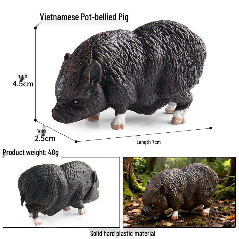 Children s Vietnamese Big-Belly Pig Model: Farm Animal Simulation for Educational Display