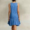 Sleeveless Button Down Flared Hem Shirt Dress for Women Loose Fit Summer Dresses for Women Uk Ladies Summer Dresses Uk
