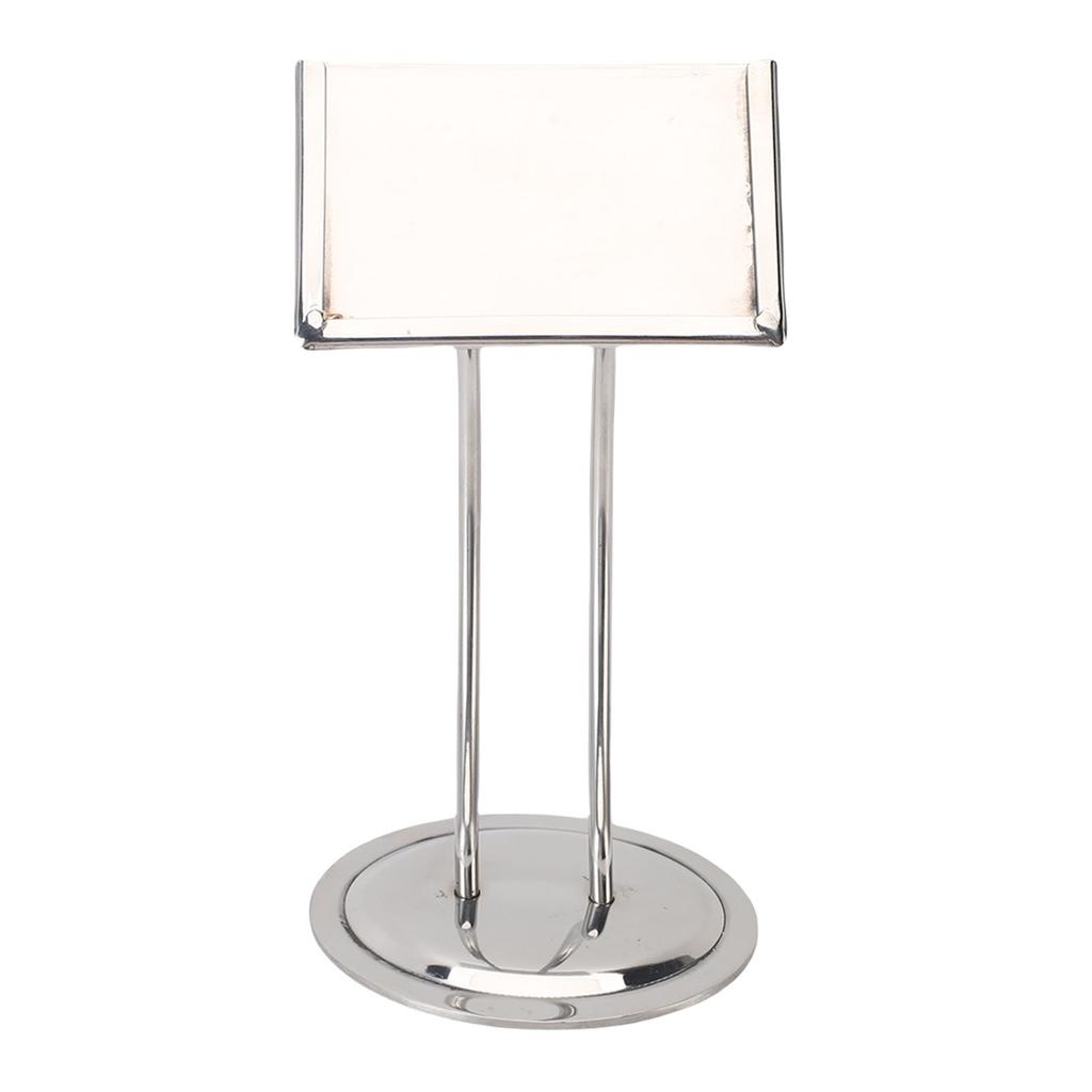 Metal Table Sign Holder Stainless Steel Table Number Holder Card Picture Memo Note Stand for Table Centerpieces Buffet