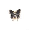Rhinestone 3D Butterfly Cufflinks Brass Base Button Cover Fashion Sleeve Button  Shirt Accessories