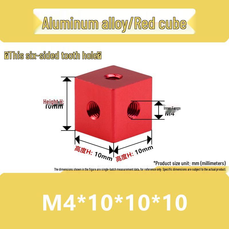 Aluminum Alloy Hex Nut Acrylic Connector Cap