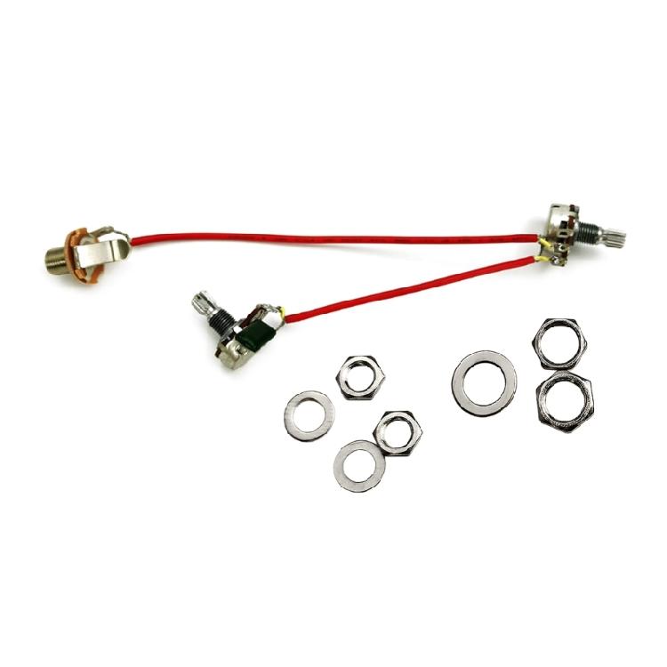 1 Set Guitar Wiring Harness 3 Way 500K 1V 1T and plug Wiring Harness Prewired Guitar Wiring Hareness Repair Replacements 1