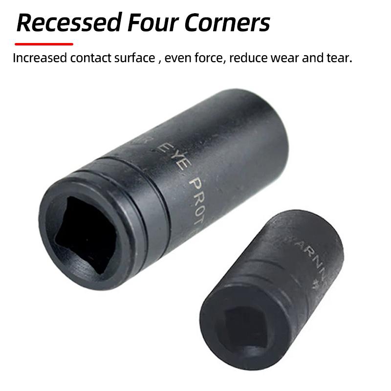 Double Head Square Tap Die Socket Adapter Set Taps Reamer Extractor 1/4" 3/8" Socket Driver Thread Repair Electric Drill Tools