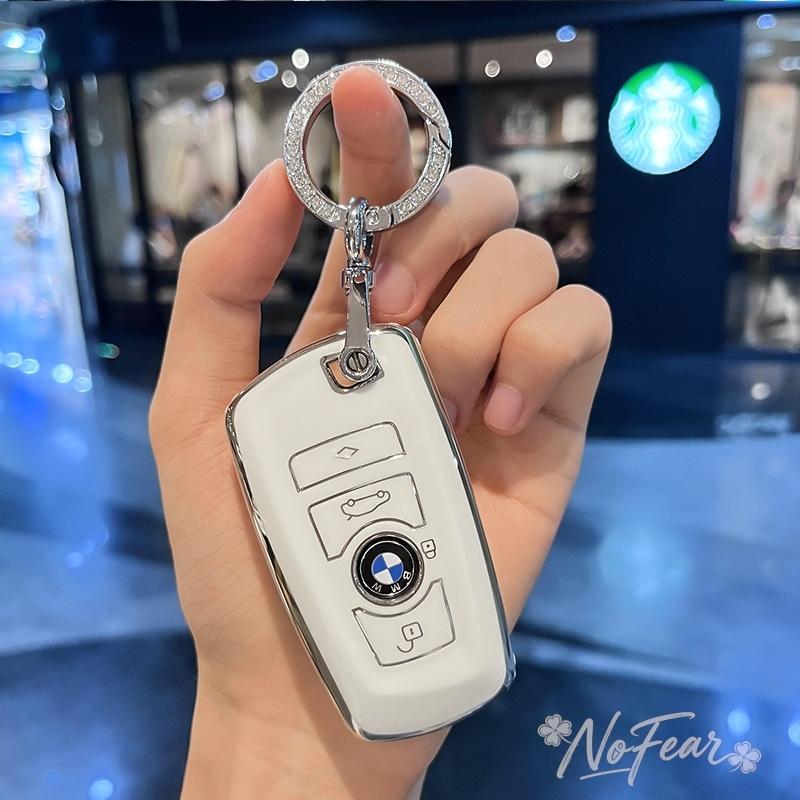 TIIU6 Car Remote Key Case Cover Protector For BMW 1 2 3 4 5 6 7 Series X1 X3 X4 X5 X6 F36 F25 F26 F30 F34 F10 F07 F20 Z10 Car stickers