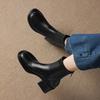 Krazing Pot Microfiber Winter Round Toe Modern Platform Size 33 Boots Size 43 Women Fashion Stretch Ankle Boots
