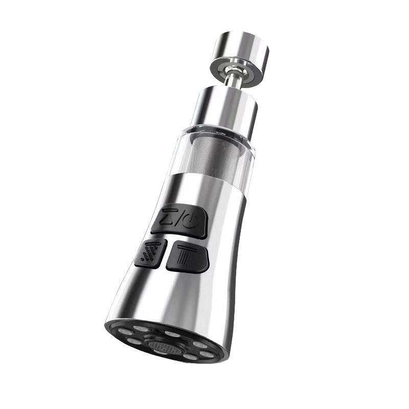 Universal Rotatable Kitchen Faucet Extender with Purifier and Anti-Splash Head