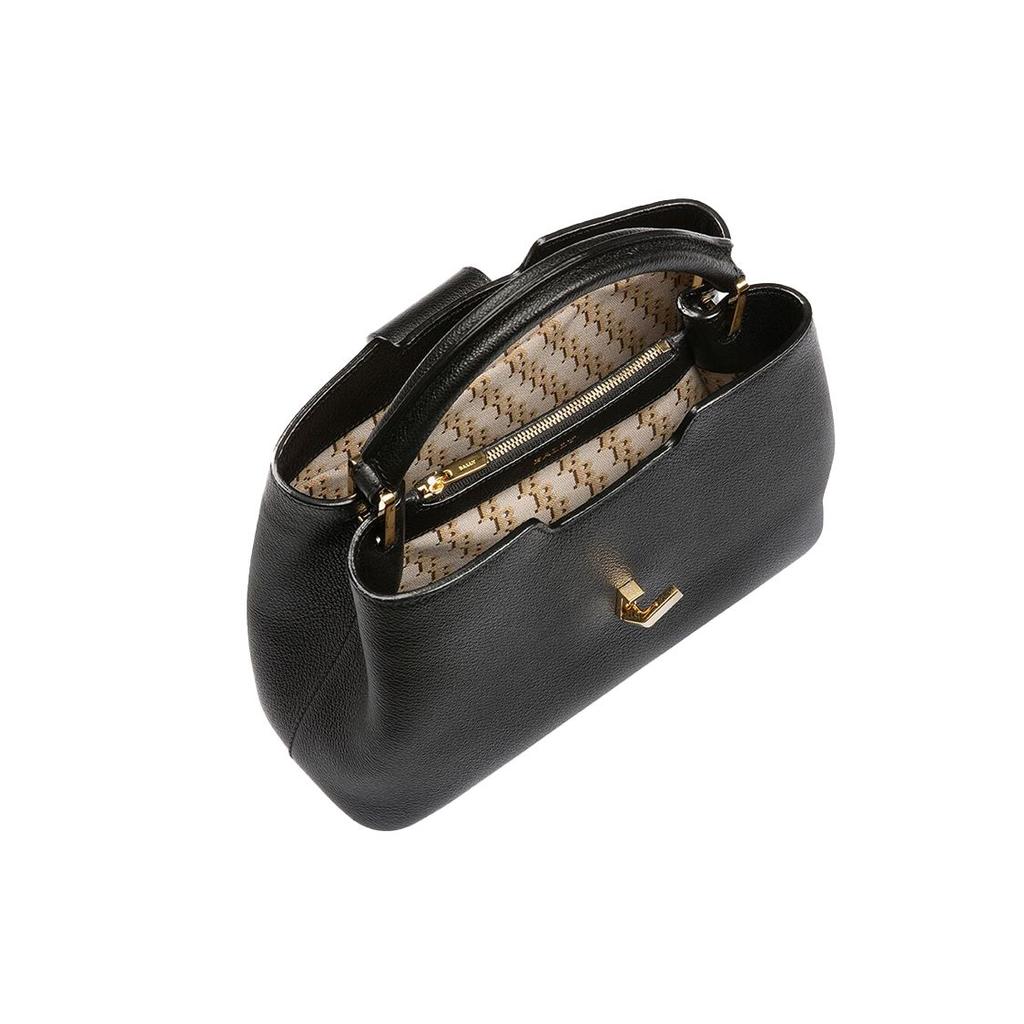 Bally Jorah Series Logo Leather Handle Tote Bag Women tote bags Black 6230626